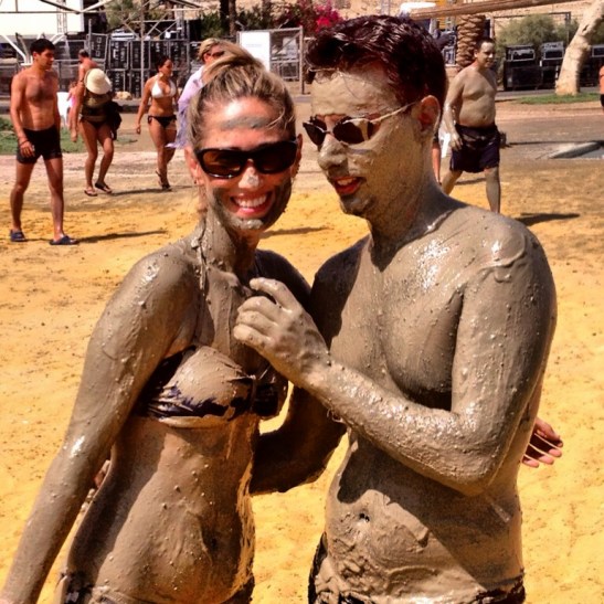 mud at the dead sea