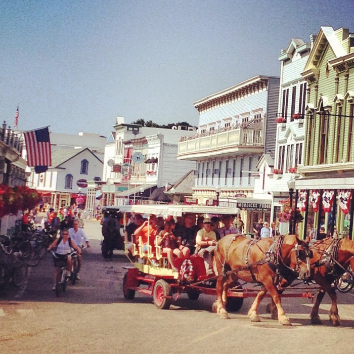 Mackinac Island in the summer 