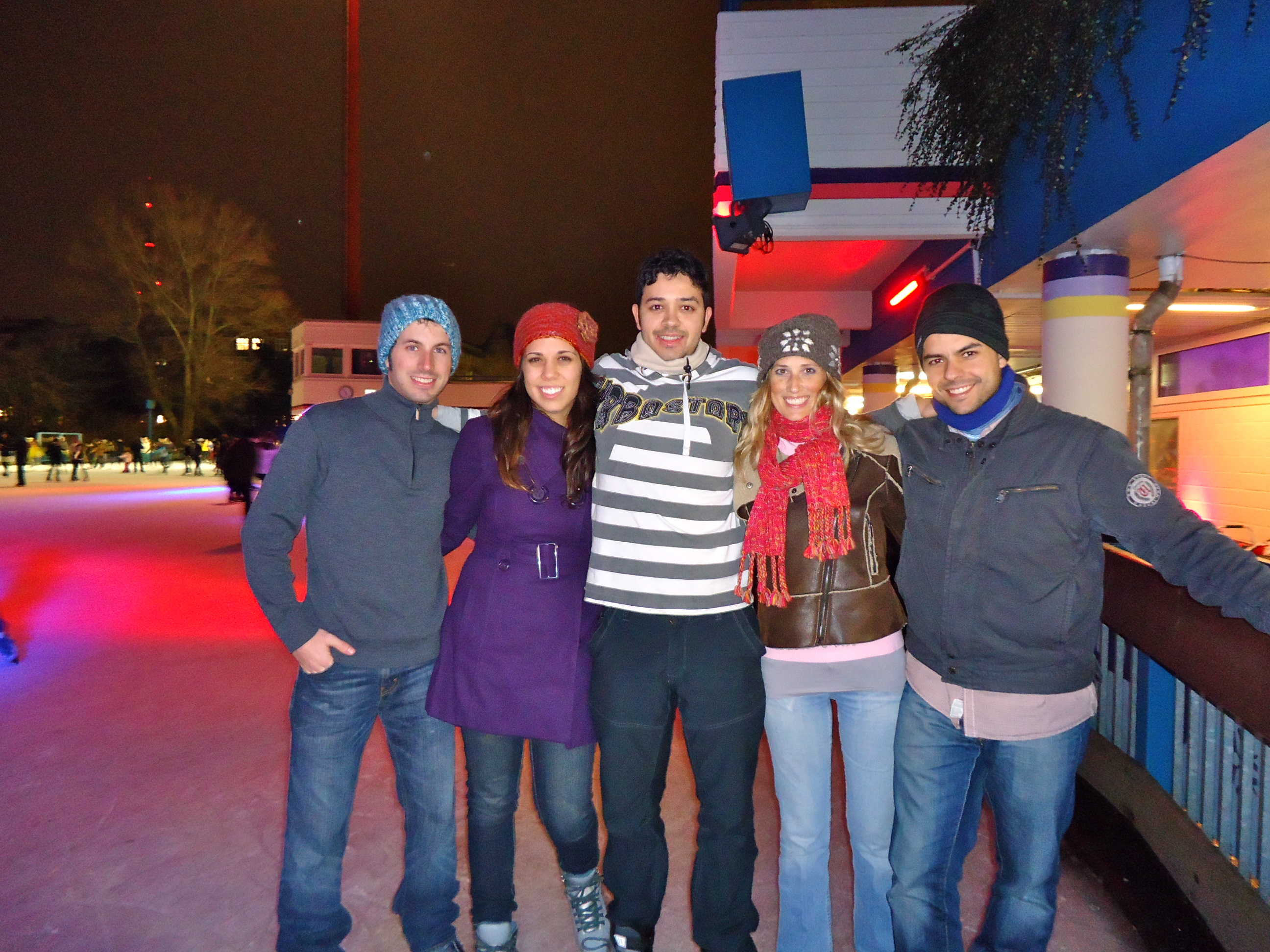 Ice Skating in Hamburg, Germany 