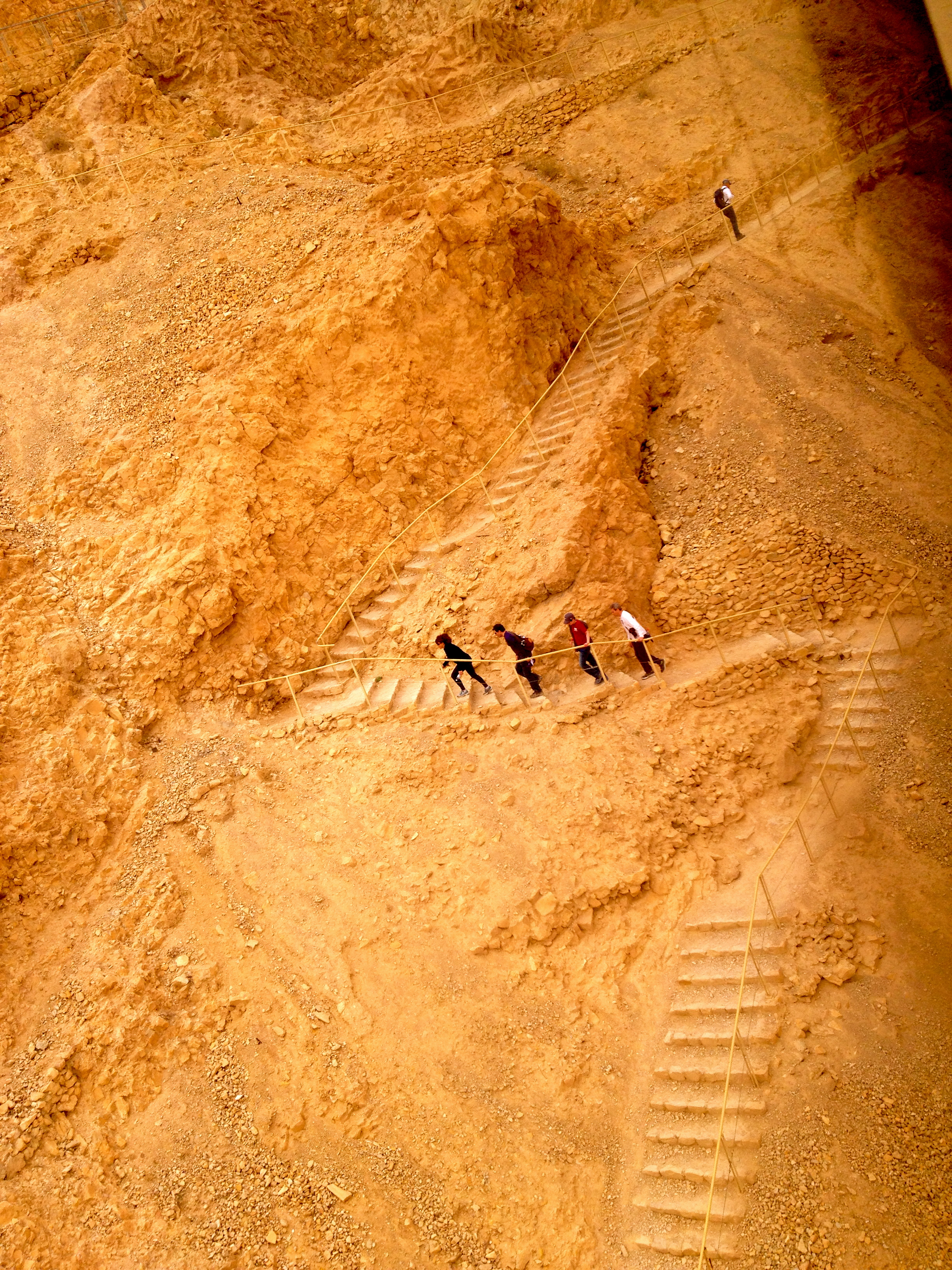 Hiking at Masada