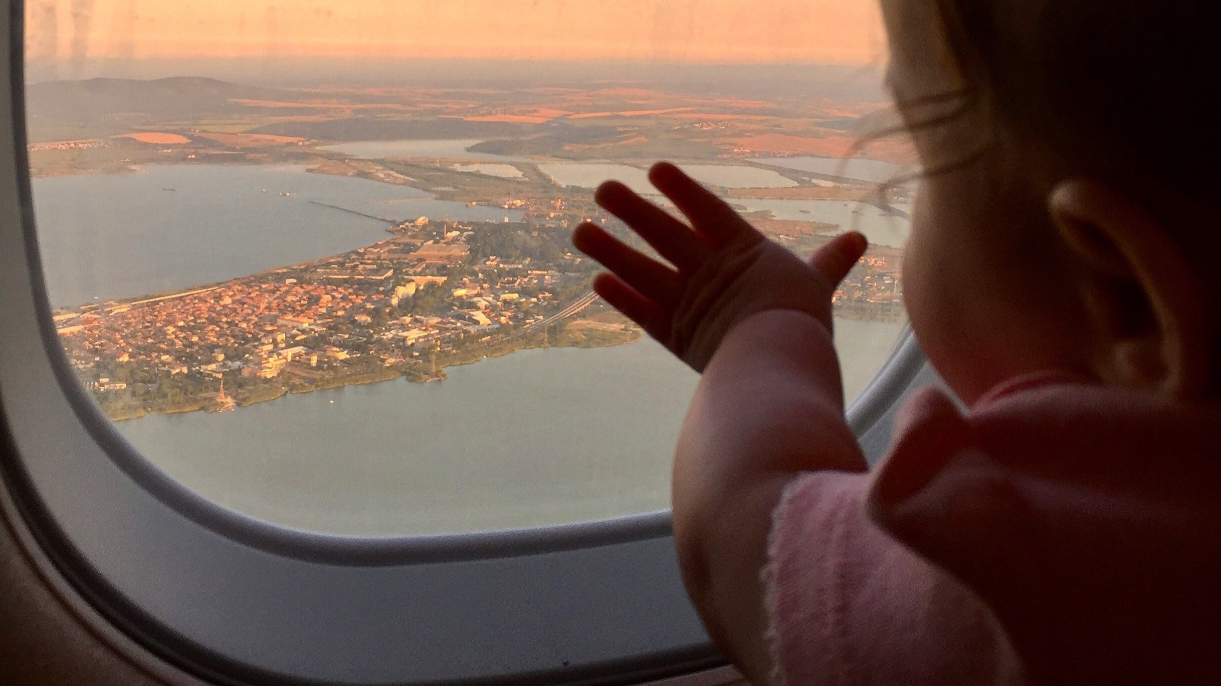 Baby Travel View from the Plane