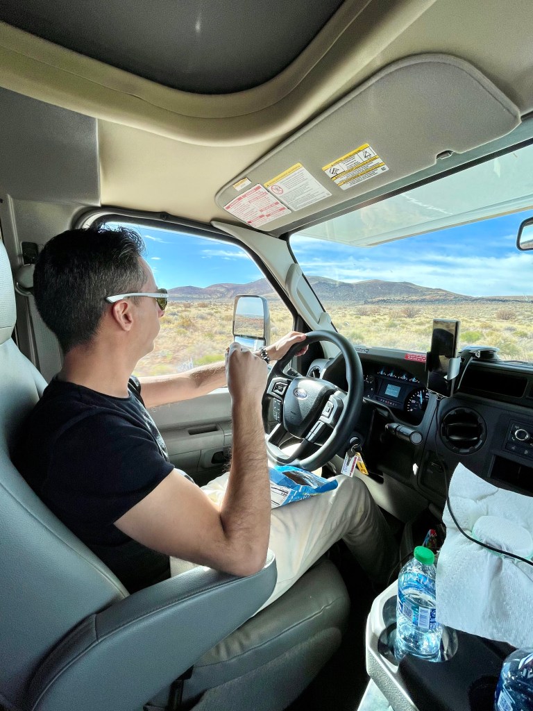 Driving an RV on an RV trip