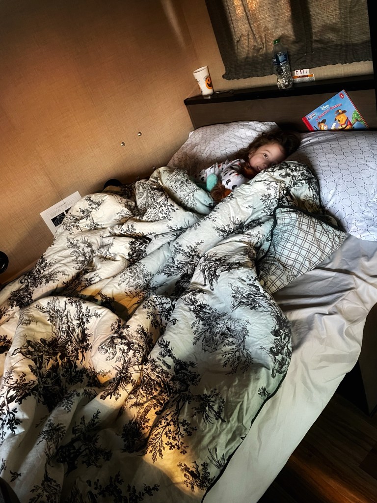 RV trip sleeping 