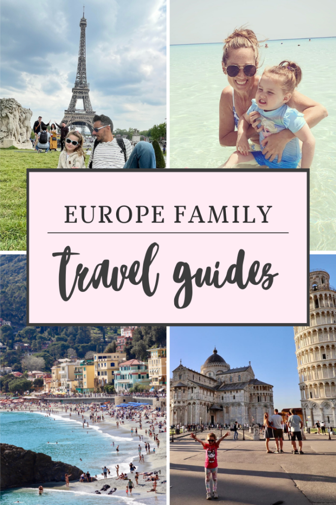 Europe family travel guides pin