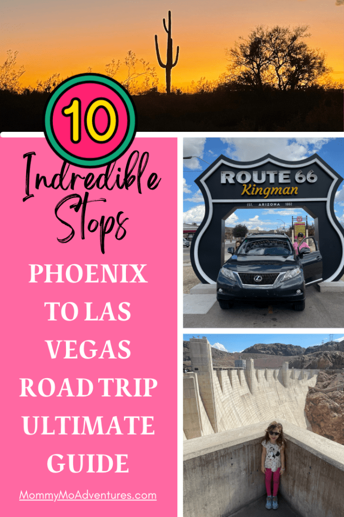 Phoenix to Las Vegas road trip Pin