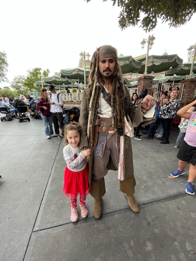 pic with Jack Sparrow at Pirates of the Carribbean