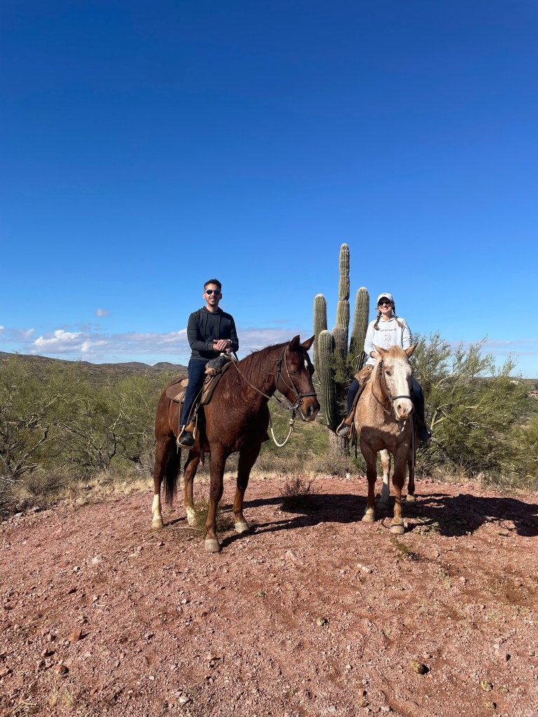 Horseback riding in the Sonoran Desert, Arizona