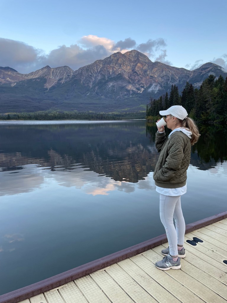 Sunrise at Pyramid Lake, Jasper National Park