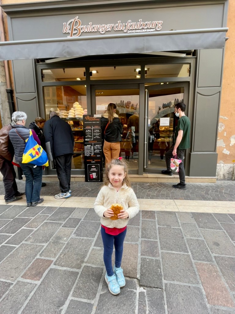 Pastries and bread in Annecy, France